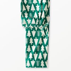 Hanna Andersson Womens Holiday Flannel Pajama Bottom Size M Green Winter Tree